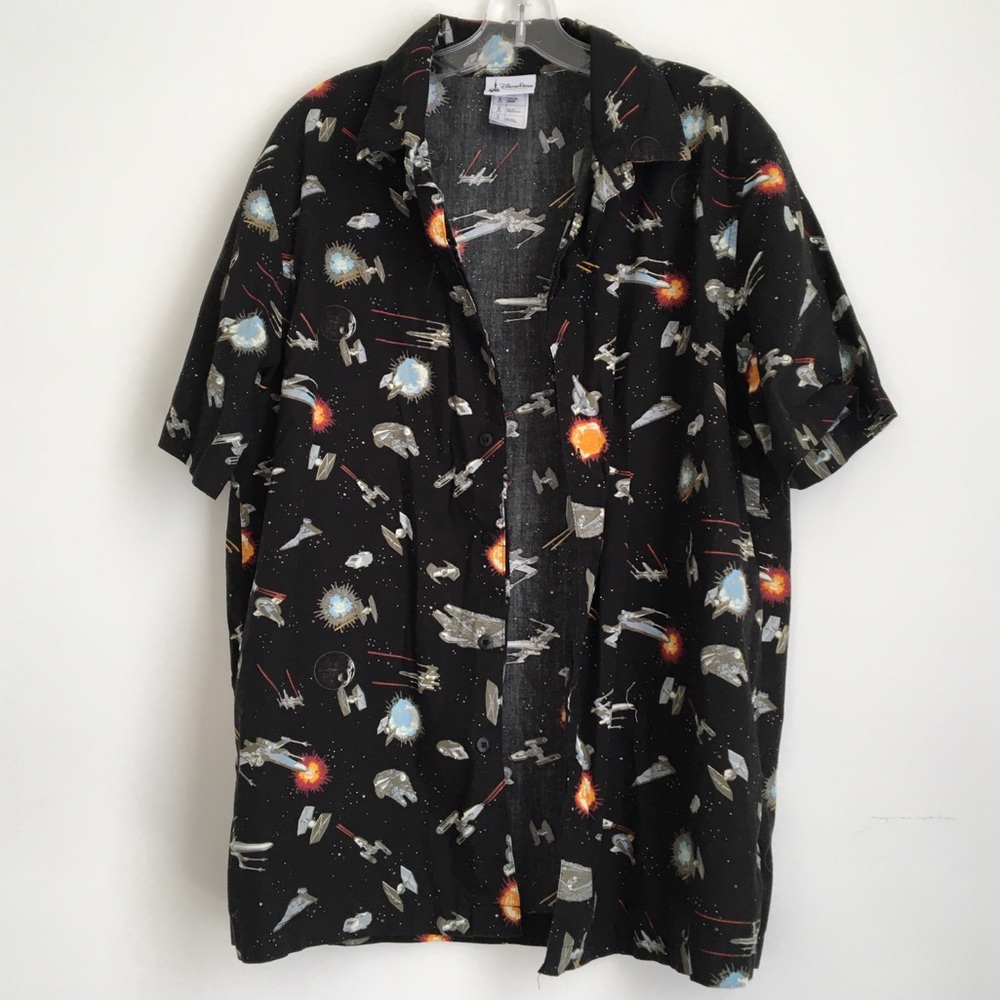 Disney Parks Star Wars button up casual shirt